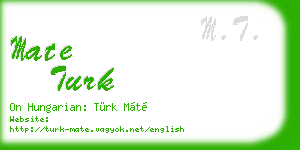 mate turk business card